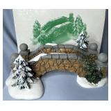 Village stoke footbridge dept 56 snow village