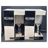 2000 Luminarc Millennium NIB glasses celebrate