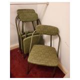 4 vintage folding chairs