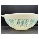 Pyrex Cinderella Bowl Turquoise White Butterprint