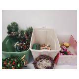 Christmas ornaments assorted holiday decor & totes