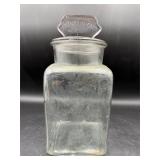 Franklin Caro Co Store Candy/Gum Glass Jar & Lid