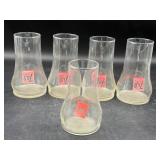 Vintage 7up the uncola glasses