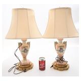 Paire de lampes de table, vintages