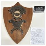 Rare plaque, Quï¿½bec, 1954, relative aux princes