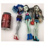 3 poupï¿½es Monster High