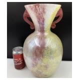 Vase en verre soufflï¿½, hauteur : 13