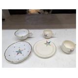 Eastern Star Masonic cup & saucer lot