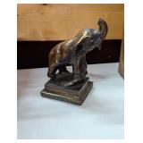 Brass elephant paperweight