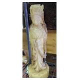 Carved soapstone figure 14" tall