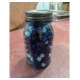 Quart jar filled with old marbles Correct??