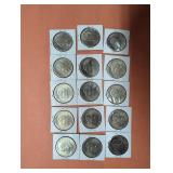 Lot 15 coins Bicentennial Eisenhower dollars