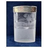 Hawkes Sterling Cut Glass Lidded Box