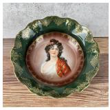 Beyer & Bock Prussia Porcelain Portrait Bowl