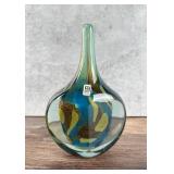 Michael Harris Mdina Lollipop Art Glass Vase