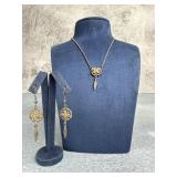 Black Hills Gold Sterling Silver Jewelry Suite