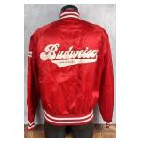 Vintage Budweiser Satin Bomber Jacket