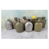 Collection of US Army Canteens