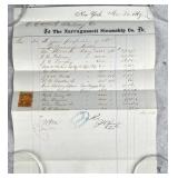 1869 Narragansett Steamship Co Billhead