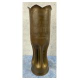 WWI WW1 French 75mm Trench Art Shell Vase