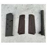 WW2 Colt 1911 Grips Magazine Barrel