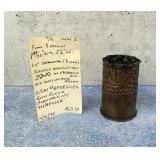 WW1 WWI Brass Shell Trench Art Vase