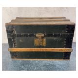 Antique Doll Size Steamer Trunk