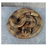 Plaster Chalkware Rattlesnake