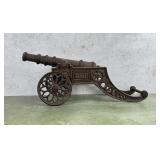 Cast Iron RMI Military Garden Cannon