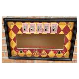 Vintage Poker Mirror