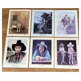 Collection of Gene Zesch Cowboy Prints