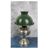 Green Shade Kerosene Lamp