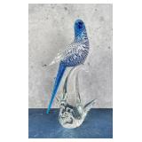 Murano Glass Formia Budgerigar Bird Sculpture