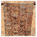 Samoa Tongan Tapa Cloth Panel