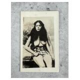 Nude Hawaiian Tongan Girl Real Photo Postcard RPPC