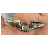 Post WW2 Sterling Silver Pilot Wings