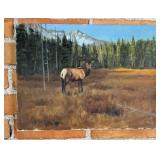 William (Bill) Bailey Montana Elk Oil Painting