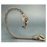 John Hardy Naga Sterling 18k Gold Dragon Bracelet