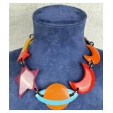 Marion Godart Bakelite Celestial Necklace