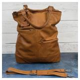 Leather Carry On Duffel Bag Made in Argentina