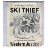 Ski Thief Western Justice Poster