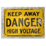 Renton Washington Railroad High Voltage Sign