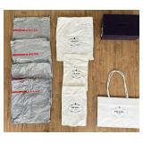 Group Of Prada Clothing Shoe Dust Bags