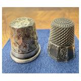 Antique Sterling Silver Thimbles