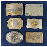 Group Of Vintage Western Belt Buckles