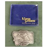 Montana Silversmiths State Centennial Belt Buckle