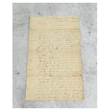 Signed Letter from John Adams to James Warren 1775