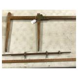 Wood/Brass Log Caliper & Extension w/Trammels
