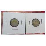 1903 & 1908 Canada Lot 2 Silver 10 Cent Coins