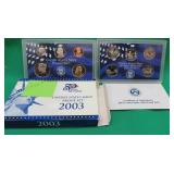 2003 United States Mint Proof Set + Quarters Set